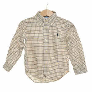 ◆459005 RALPH LAUREN ラルフローレン チェックボタンダウンシャツ サイズ90 キッズ 子ども ベビー 男の子 イエロー他