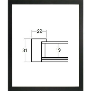 デッサン用額縁 5660 大全紙サイズ 黒 ブラック 木製フレーム