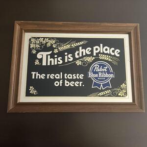 Pabst Blue Ribbon パブストブルーリボン パブミラー ビンテージ ヴィンテージ