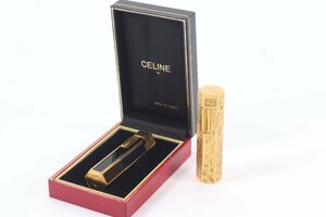 【2点】CELINE セリーヌ ライター ガスライター 六角形 喫煙具 喫煙グッズ 火花OK 7970-A