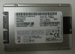 ■新品■THINKPAD SOLID STATE DRIVE 64GB_41W0520