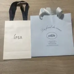 IPSA & pique リボン付きショップ袋