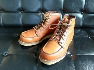 超希少 82年製 RED WING 875 スクエアステッチ 8E 四角犬タグ ヴィンテージ ワークブーツ レッドウィング made in USA