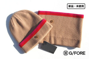 送料無料★新品｜未使用｜ジーフォア｜G/FORE｜カシミヤニットワッチ＆ネックウォーマー｜UNISEX CASHMERE KNIT ACC｜ベージュ