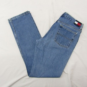 サイズ 9 tommy jeans デニム パンツ ジーンズ テーパード ブルー トミー ヒルフィガー レディース 古着 ビンテージ 2AU0704