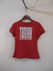 tommygirl赤プリントTシャツ（USED）72315