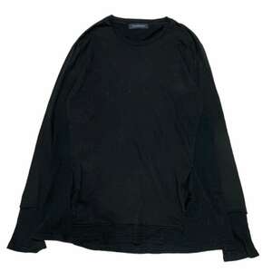 John UNDERCOVER ジョンアンダーカバー 　Cotton Rib LSV T-Shirts ブラック サイズ:3