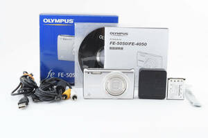 ★外観美品★オリンパス OLYMPUS FE-5050 シルバー コンパクトデジタルカメラ L335#3076