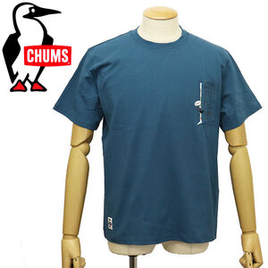 CHUMS (チャムス) CH01-2348 Go Outdoor Pocket T-Shirt ゴーアウトドアポケットTシャツ CMS151 T001Teal M