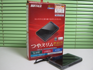 ☆★ジャンクＰＣパーツ★☆ BUFFALO USB2.0/1.1対応ハードディスク【 HD-PCT320U2 】(使用時間0時間？)*中古/フォーマット済-即決有☆彡
