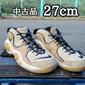 中古品 ☆レアサイズ 27cm☆ AIR ZOOM FLIGHT 95 MUSHROOM 941943-001 （ブラック/マッシュルーム/セイル）ナイキ ズームフライト95 