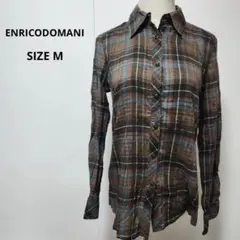 美品♡ ENRICODOMANI エンリコドマーニ レディース　シャツ　ボタン付