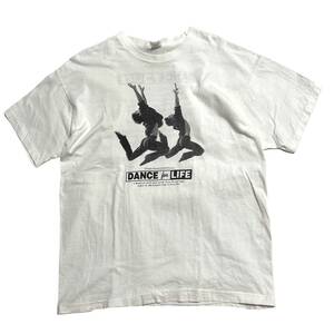 希少 XL【ビンテージ 90s 1995 STOP AIDS DANCE FOR LIFE フォトプリント ダンサーTシャツ XL FRUIT OF THE LOOM】アメリカ USA シングル