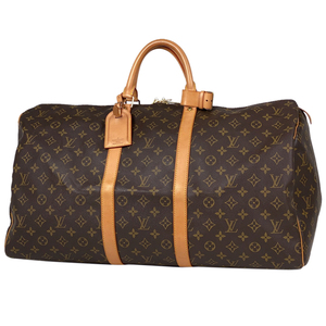 ルイ・ヴィトン Louis Vuitton キーポル 55 ハンドバッグ 旅行 出張 ボストンバッグ モノグラム ブラウン M41424 レディース 【中古】