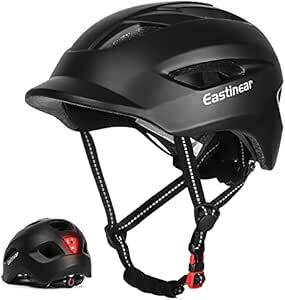 EASTINEAR 自転車 ヘルメット 大人用ロードバイク ヘルメット 男女兼用 サイクリング ヘルメット超軽量高剛性LED 通勤