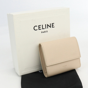 中古良品CELINE スモール トリフォールド 10B57 3BEL 02PD ランク：A us-2