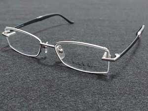 新品　NICOLE MILLER ニコルミラー 日本製 メガネ　眼鏡　高級感　上品　フルリム　軽い　シルバー