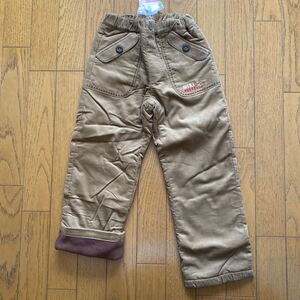 SALE　未使用　ミキハウス　裏起毛パンツ　120 カーゴパンツ ベージュ パンツ