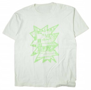 BODYSONG. x ROYAL FLASH ボディソング ロイヤルフラッシュ 別注 インサイドアウト グラフィックTシャツ TEE/RF BS219000 WHITE/GREEN