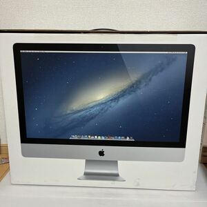 初期化済 簡易動作確認済 画面割れあり APPLE iMac 27/3.2GHz Quad Core i5/8GB/1TB/NVIDIA GT 755M ME088J/A ③