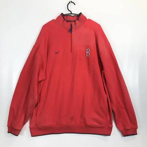 NIKE ナイキ MLB ボストンレッドソックス ハーフジップ スウェット レッド XLサイズ SP05 BLM MLB