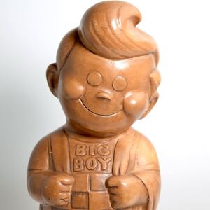 レア ビッグボーイ Big Boy 陶器製 貯金箱 ハンバーガー レストラン フィギュア アドバタイジング キャラクター 企業物 ビンテージ 60s