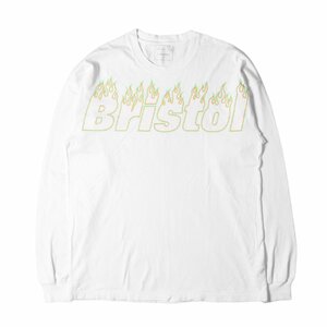 F.C.Real Bristol エフシーレアルブリストル Tシャツ サイズ:M クルーネック 長袖 FIRE BRISTOL L/S BIG TEE 19SS トップス ロンT