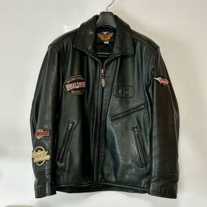 【送料込】Harley-Davidson(ハーレーダビットソン)レザージャケット 訳あり古着