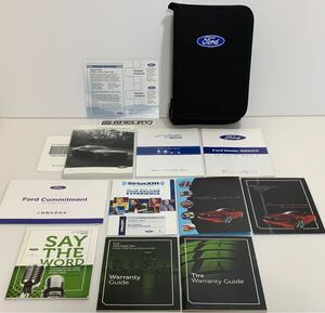 FORD フォードジャパンリミテッド マスタング オーナーズマニュアル 取扱説明書 専用車検証ケース セット 取説 メンテナンスノート MUSTANG