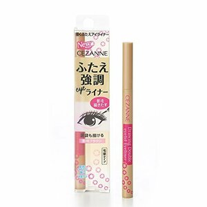 セザンヌ 描くふたえアイライナー 影用ブラウン 0.6ml ふたえを強調 リキッドアイライナー