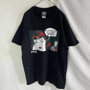 THRASHER 半袖プリントTシャツ　古着　Mサイズ　ブラック