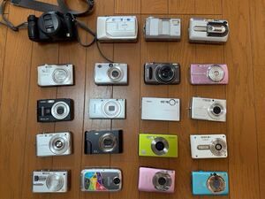 デジタルカメラ SONY FUJIFILM Nikon Canon CASIO OLYMPUS Panasonic 20点まとめ売リジャンク品