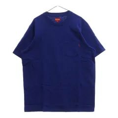 SUPREME (シュプリーム) 19SS S/S Pocket Tee ポケット付き クルーネック 半袖Tシャツ カットソー ブルー