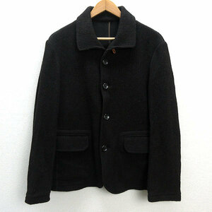 ■タケオキクチ/TK MIXPICEウールニットジャケットJKT■茶系【3】MENS/148【中古】■