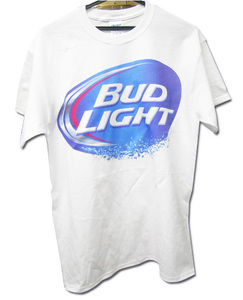 bud light バドライト Tシャツ 白 ビール チカーノ 青 新品 バドワイザー コロナ ハイネケン アンカーリバティーエール ローライダー