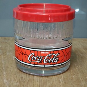 当時物 非売品 Coca-Cola コカコーラ ティファニー 模様 エレガンス ポット 昭和 レトロ アンティーク 保存容器