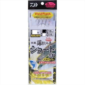 ダイワ 快適落とし込み仕掛けSS LBG 剛鋭イサキ4本ショート 11-14-14(da-281273)[M便 1/20]