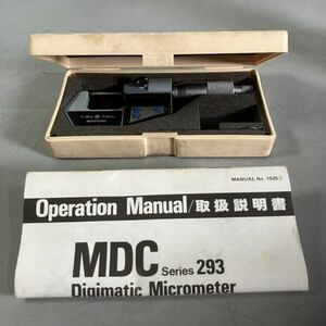 C2-343 ミツトヨ MITUTOYO デジタルマイクロメーター MDC 293 動作未確認ジャンク品 取説付き