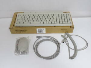 [MAC] Apple Keyboard ⅡJIS M0487 +マウス　+ADB延長コード