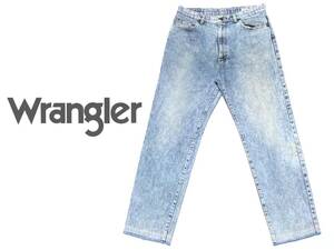 ★オシャレなカラー! ラングラー WRANGLER デニム パンツ ★古着 ジーンズ ストーンウォッシュ ケミカルウォッシュ アメカジ クロップド