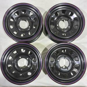 デイトナ ブラック 16-6.0J 5H139.7 ゼロセット ±00 TOYO OPEN COUNTRY R/T 185/85R16 ジムニーシエラ JB74W JB43W