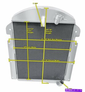 1940年のシボレーKP L6エンジン＃CC3940-6の3列アライアントチャンピオンラジエーター3 Row Alliant Champion Radiator for 1940 Chevrole