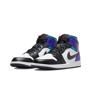 NIKE AIR JORDAN 1 MID DQ8426-154 エア ジョーダン ミッド 白×黒×紫×水色 US12