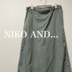 NIKO AND...　ニコアンド　ラップ　ワイド　パンツ　お腹カバー