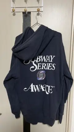 Awake NY hoodie パーカーxl ネイビー