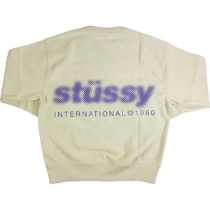 STUSSY ステューシー 23AW BLUR CREW Khaki クルーネックスウェット カーキ Size 【L】 【新古品・未使用品】 20781037