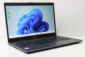 ノートパソコン Windows11 中古 富士通 LIFEBOOK U938 第7世代 Core i5 SSD128GB メモリ4GB Wi10 13.3 カメラ 軽量799g