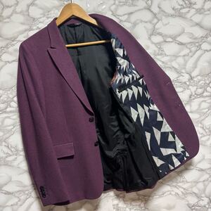 美品【paul smith ポールスミス【商品名】裏 柄/ストレッチ ジャケット ブレザー/テーラードジャケット