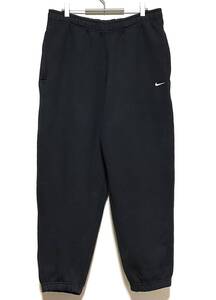 NIKE NRG SOLO SWOOSH SWEAT PANTS（L）黒 ナイキ ソロ スウッシュ スウェット パンツ ルーズ シルエット ヘビーウェイト 厚手