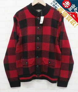 8T2462/RRL PLAID SWEATER JACKET A-1タイプ チェックセータージャケット ブルゾン